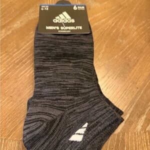 Adidas Men's Superlite Aeroready Socks - Black and Gray